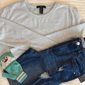 F21 Light Blue Sweater
